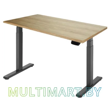 Стол для работы стоя ErgoSmart Ergo Desk Pro 1360x800x36 мм (дуб натуральный/черный)